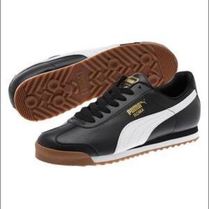 Black Puma Roma basic gum sole